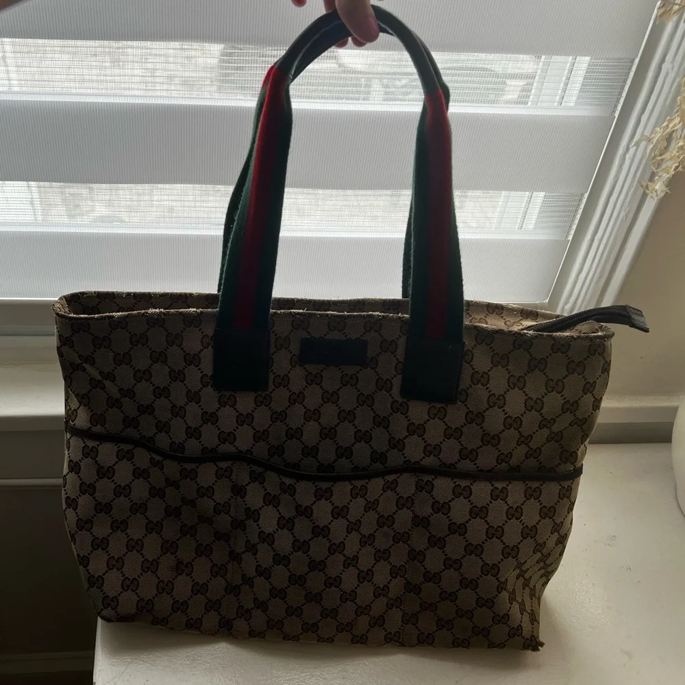 Gucci tote diaper bag-authenticated